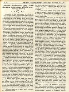 Lwowski tygodnik lekarski 1911 T.6 nr 40