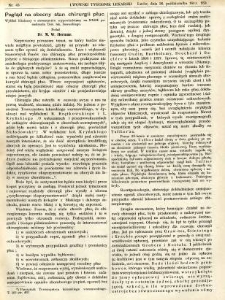 Lwowski tygodnik lekarski 1911 T.6 nr 43