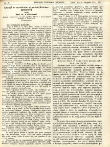 Lwowski tygodnik lekarski 1911 T.6 nr 45