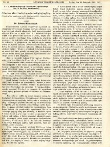 Lwowski tygodnik lekarski 1911 T.6 nr 46