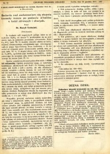 Lwowski tygodnik lekarski 1911 T.6 nr 52