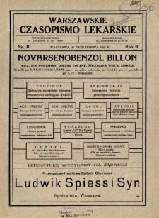 Warszawskie Czasopismo Lekarskie 1925 R.2 nr 10