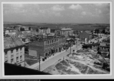 Łomża, widok z wieży katedry na północną część miasta