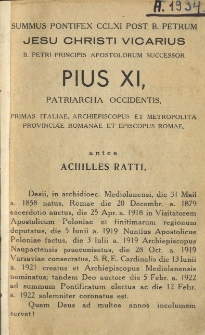 Catalogus ecclesiarum et cleri archidioecesis vilnensis pro anno domini 1934