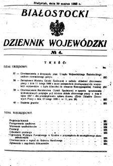 Białostocki Dziennik Wojewódzki 1938, R.18