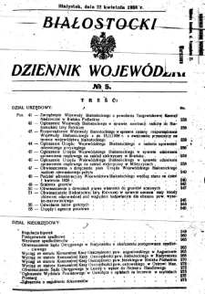 Białostocki Dziennik Wojewódzki 1938, R.18