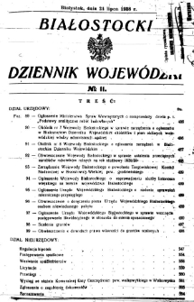 Białostocki Dziennik Wojewódzki 1938, R.18