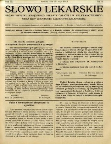 Słowo Lekarskie 1913 R.3 nr 9