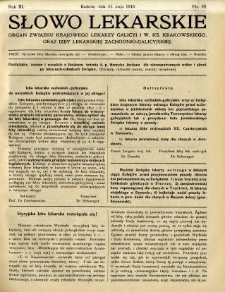 Słowo Lekarskie 1913 R.3 nr 10
