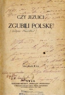 Czy Jezuici zgubili Polskę ?