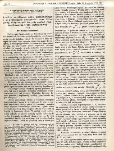 Lwowski tygodnik lekarski 1913 T.8 nr 17