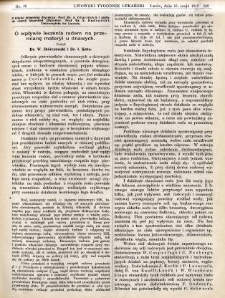 Lwowski tygodnik lekarski 1913 T.8 nr 20