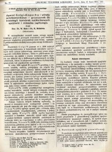 Lwowski tygodnik lekarski 1913 T.8 nr 29