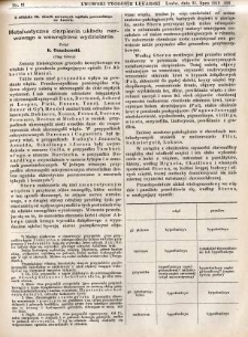 Lwowski tygodnik lekarski 1913 T.8 nr 31