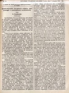 Lwowski tygodnik lekarski 1913 T.8 nr 32