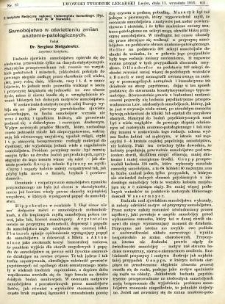 Lwowski tygodnik lekarski 1913 T.8 nr 37