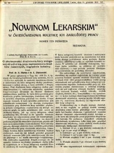 Lwowski tygodnik lekarski 1913 T.8 nr 50