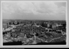 Łomża, widok z wieży katedry na północną część miasta