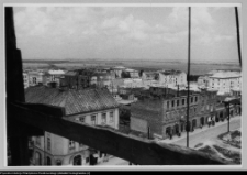 Łomża, widok z wieży katedry na północno-wschodnia część miasta