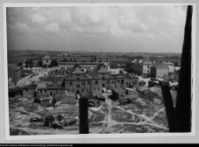 Łomża, widok z wieży katedry na północną część miasta