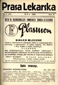 Prasa Lekarska 1933 R.2 nr 5