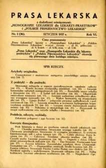 Prasa Lekarska 1937 R.6 nr 1
