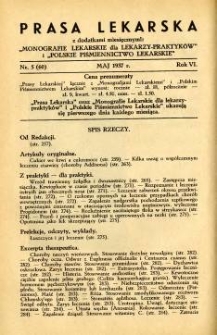 Prasa Lekarska 1937 R.6 nr 5