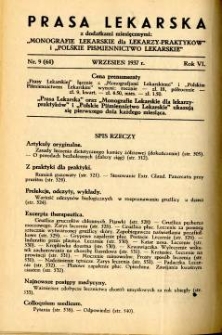 Prasa Lekarska 1937 R.6 nr 9