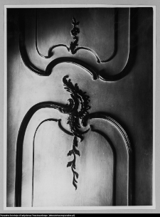 Białystok, Pałac Branickich, wnętrze - sypialnia Izabeli Branickiej, dekoracja szczegół