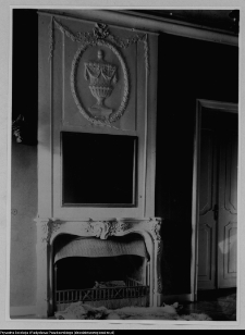 Białystok, Pałac Branickich, wnętrze, kominek