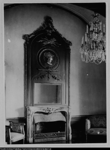 Białystok, Pałac Branickich, wnętrze, kominek