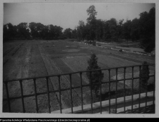 Białystok, widok na ogród przy Pałacu Branickich