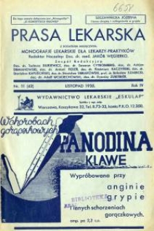 Prasa Lekarska 1935 R.4 nr 11