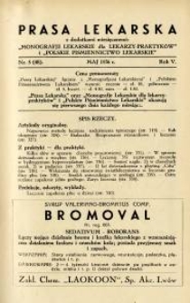 Prasa Lekarska 1936 R.5 nr 5