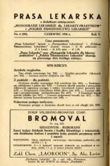 Prasa Lekarska 1936 R.5 nr 6