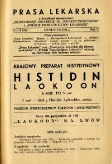 Prasa Lekarska 1936 R.5 nr 12