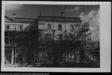 Białystok, odbudowa Pałacu Branickich, elewacja ogrodowa