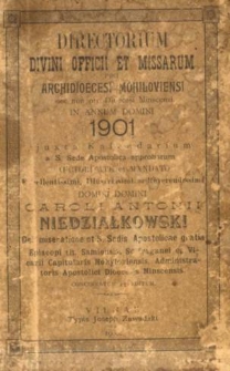 Directorium Divini officii et Missarum pro Archidioecesi Mohiloviensi nec non pro Dioecesi Minscensi in annum domini 1901