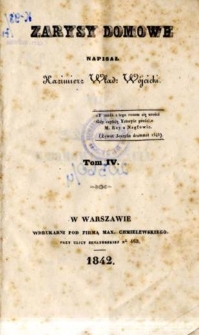 Zarysy domowe. T. 4