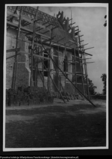 Wizna, odbudowa kościoła