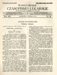 Warszawskie Czasopismo Lekarskie 1937 R.14 nr 46