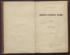 Historya literatury polskiej. T. 3, Wiek XVIII