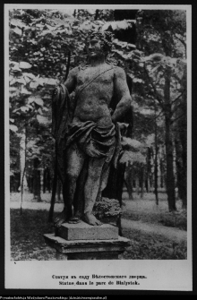 Białystok, Ogrody Branickich, rzeźba ogrodowa (reprodukcja)