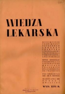 Wiedza Lekarska 1939 R.13 nr 4