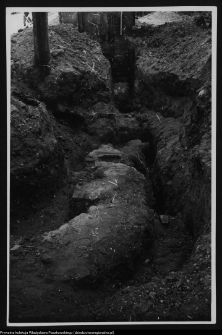 Białystok, ruiny Pałacu Branickich (wykop fundamentów bramy)