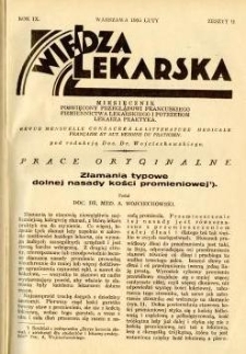 Wiedza Lekarska 1935 R.9 z.2