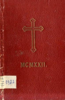 Ordo divini offici [...] Dioecesis Seinensis seu Augustoviensis [...] pro Anno Domini 1922