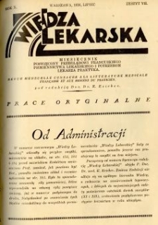 Wiedza Lekarska 1936 R.10 z.7
