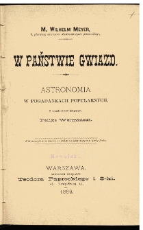 W państwie gwiazd : astronomia w pogadankach popularnych
