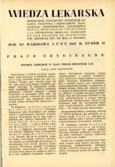Wiedza Lekarska 1937 R.11 nr 2